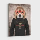 Beagle in Gucci Hoodie Art Print