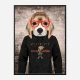 Beagle in Gucci Hoodie Art Print