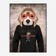Beagle in Gucci Hoodie Art Print