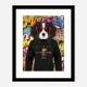 King Charles Spaniel in Gucci Hoodie Graffiti Art Print
