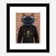 Cat in a Gucci Hoodie Art Print