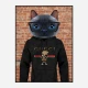 Cat in a Gucci Hoodie Art Print