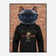 Cat in a Gucci Hoodie Art Print