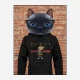 Cat in a Gucci Hoodie Art Print