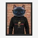 Cat in a Gucci Hoodie Art Print