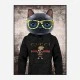 Cool Cat Gucci Hoodie Art Print