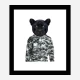 Black Panther Cammo Art Print