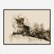 Lazy Leopard Abstract Art Print