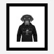 Labrador in Gucci Hoodie Art Print
