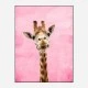 Pink Giraffe Art Print
