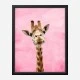 Pink Giraffe Art Print