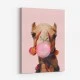 Pink Camel Bubble Gum Art Print