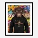 Labrador Dog in a Gucci Hoodie Graffiti Art Print