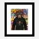 Labrador Dog in a Gucci Hoodie Graffiti Art Print