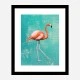 Flamingo Grunge Art Print