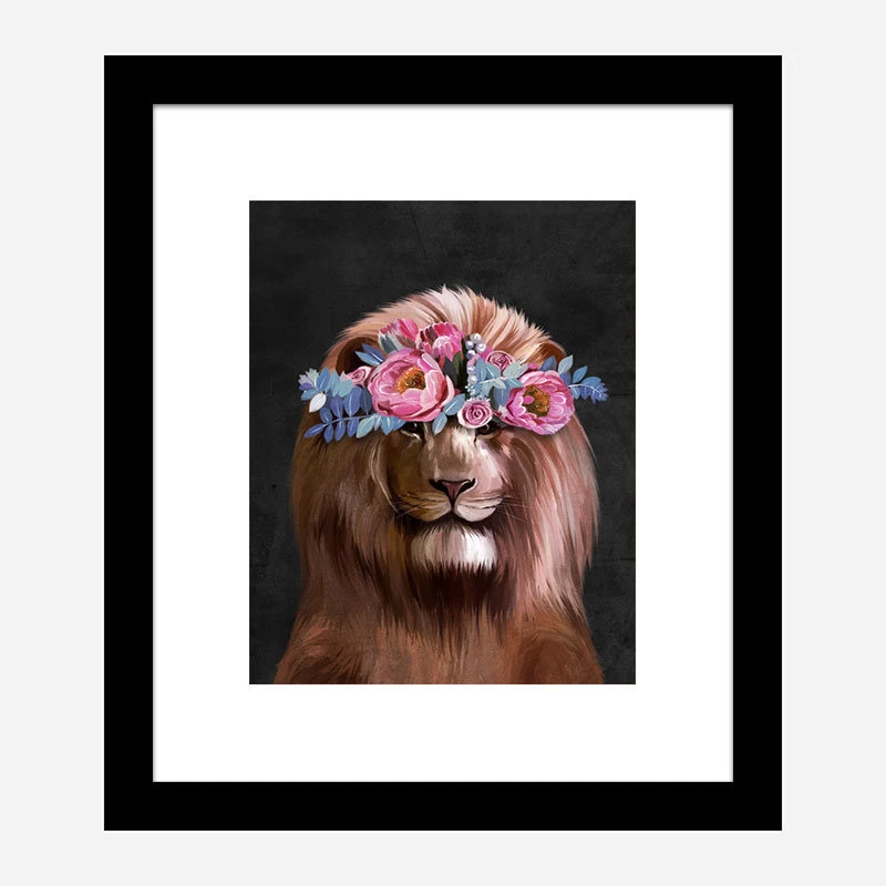 Flower Lion Art Print