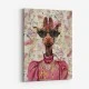 Giraffe Fashion Victim Art Print