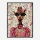Giraffe Fashion Victim Art Print
