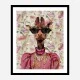 Giraffe Fashion Victim Art Print