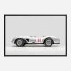 Ferrari 250 Testa Rossa in Silver Wall Art