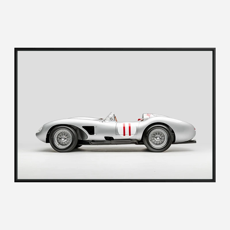 Ferrari 250 Testa Rossa in Silver Wall Art