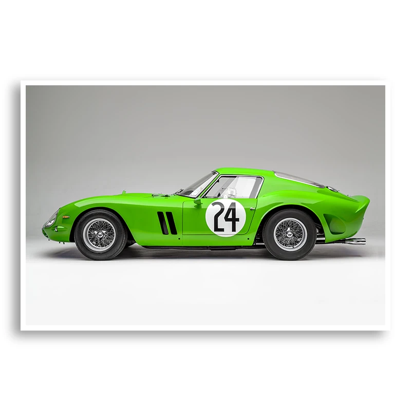 Ferrari 250 GTO in Green Wall Art