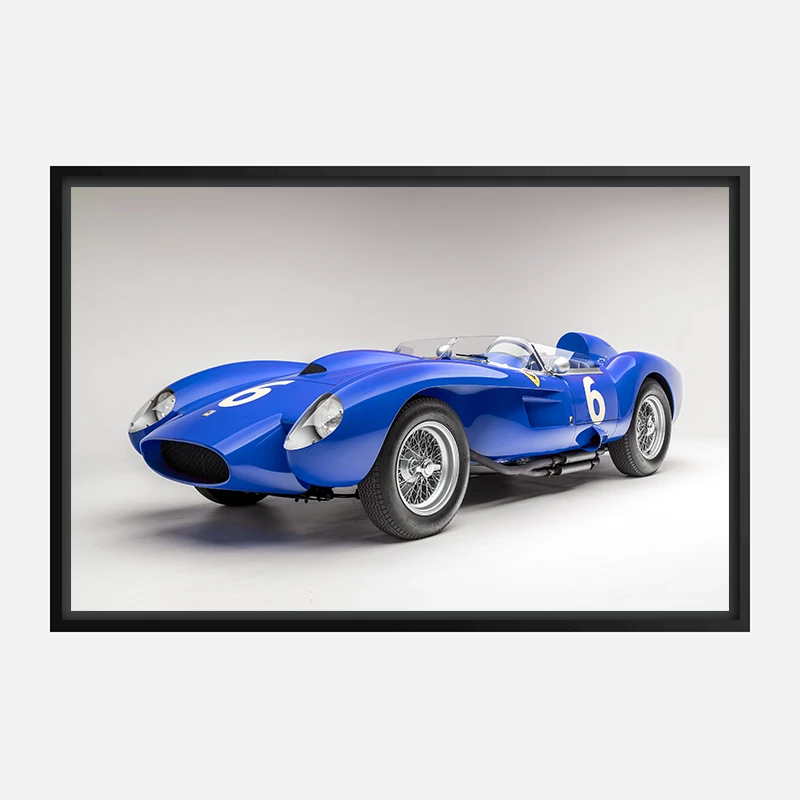 Ferrari 250 Testa Rossa in Blue Wall Art