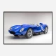 Ferrari 250 Testa Rossa in Blue Wall Art
