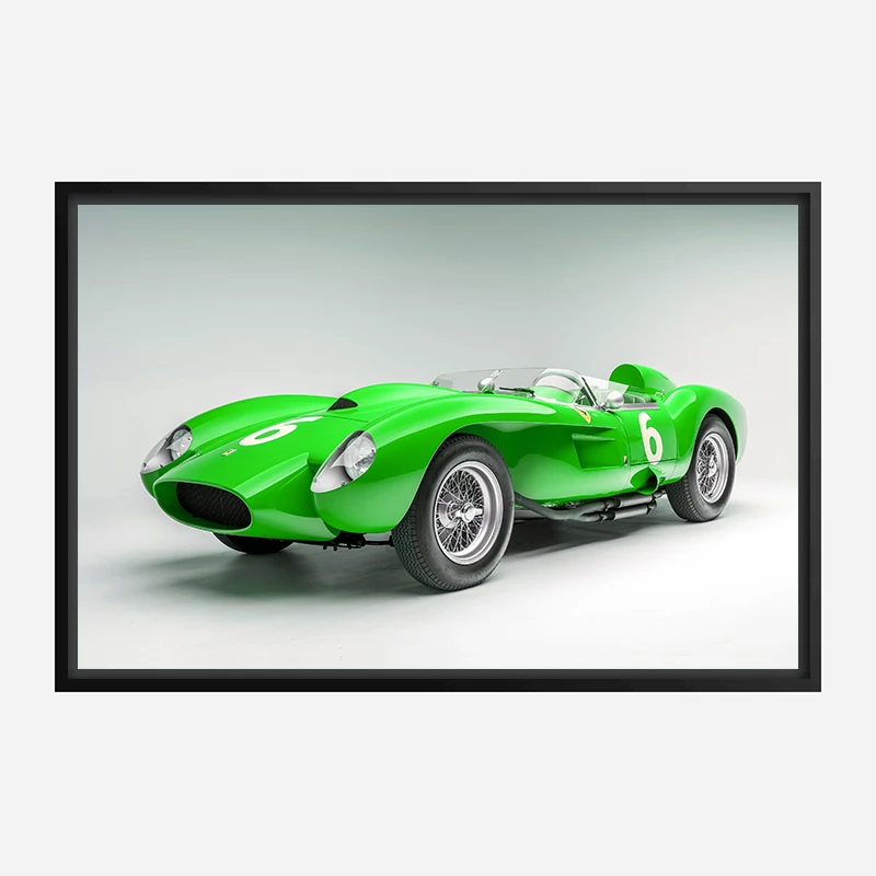 Ferrari 250 Testa Rossa in Green Wall Art
