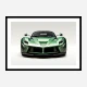 LaFerrari Green Wall Art