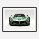 LaFerrari Green Wall Art