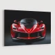Ferrari LaFerrari Red On Black Wall Art
