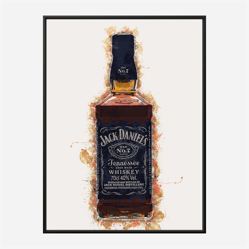 Jack Daniels Grunge Art Print