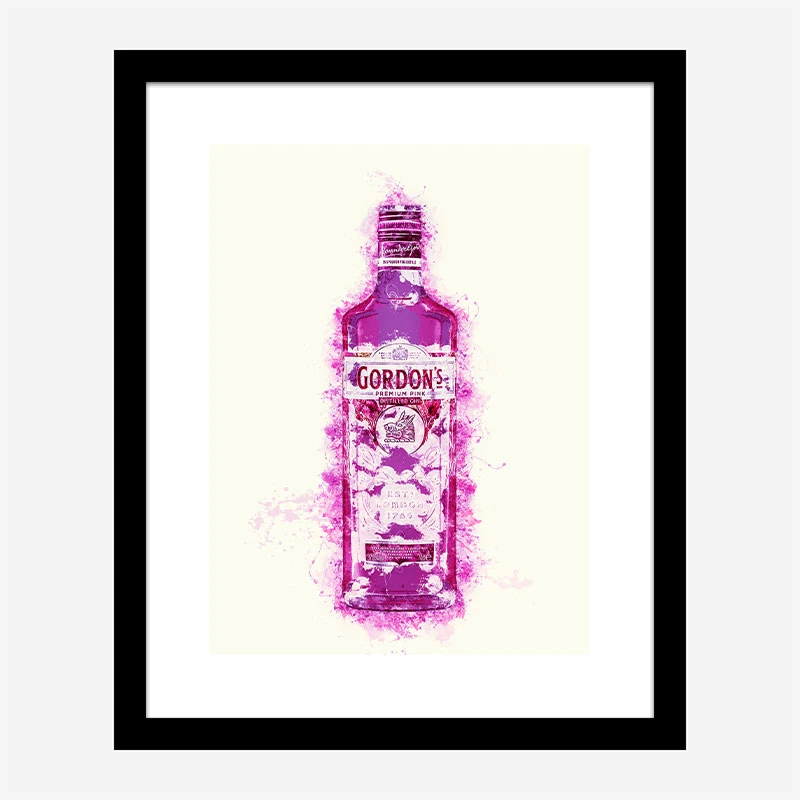 Hot Pink Gin Art Print