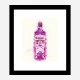 Hot Pink Gin Art Print