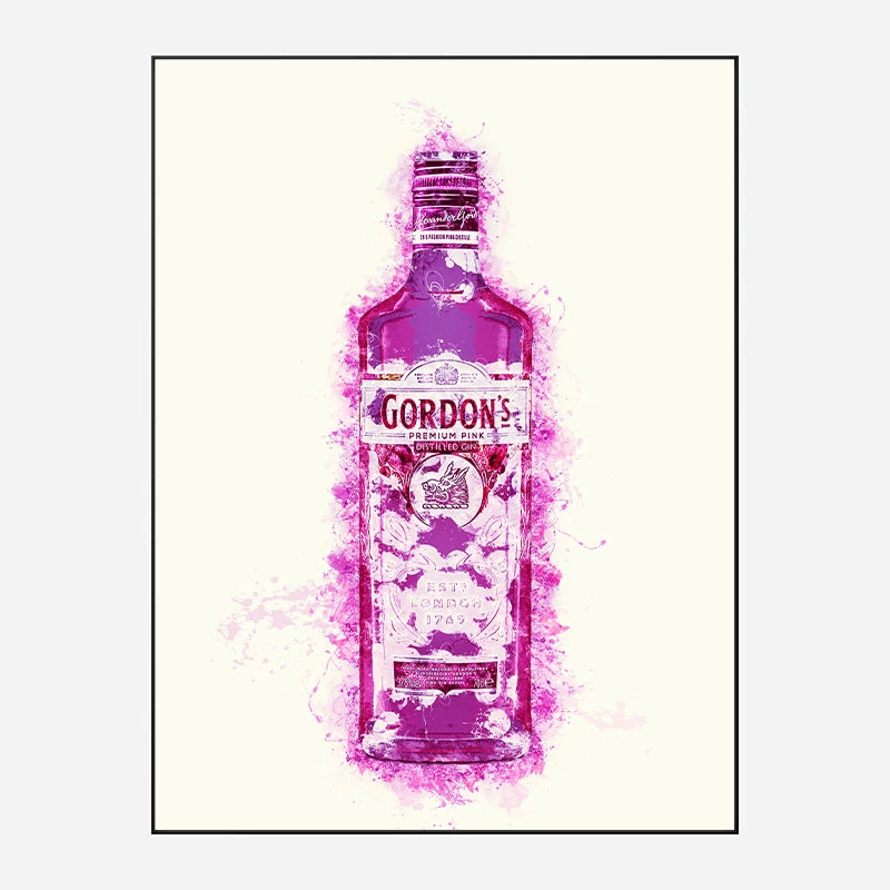 Hot Pink Gin Art Print
