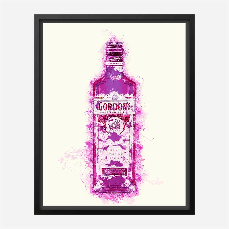 Hot Pink Gin Art Print