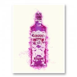 Hot Pink Gin Art Print
