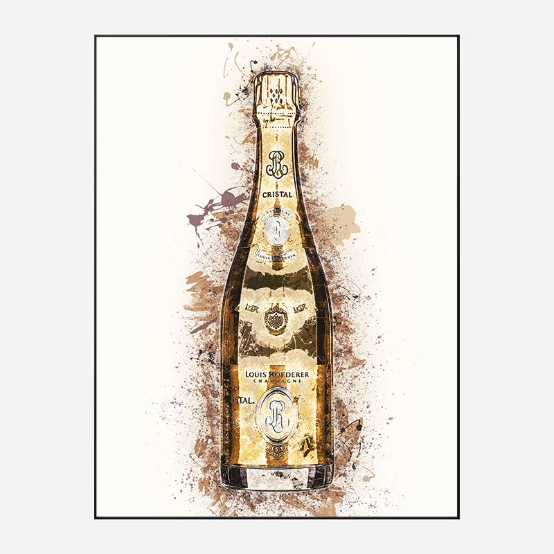 Cristal Champagne Art Print