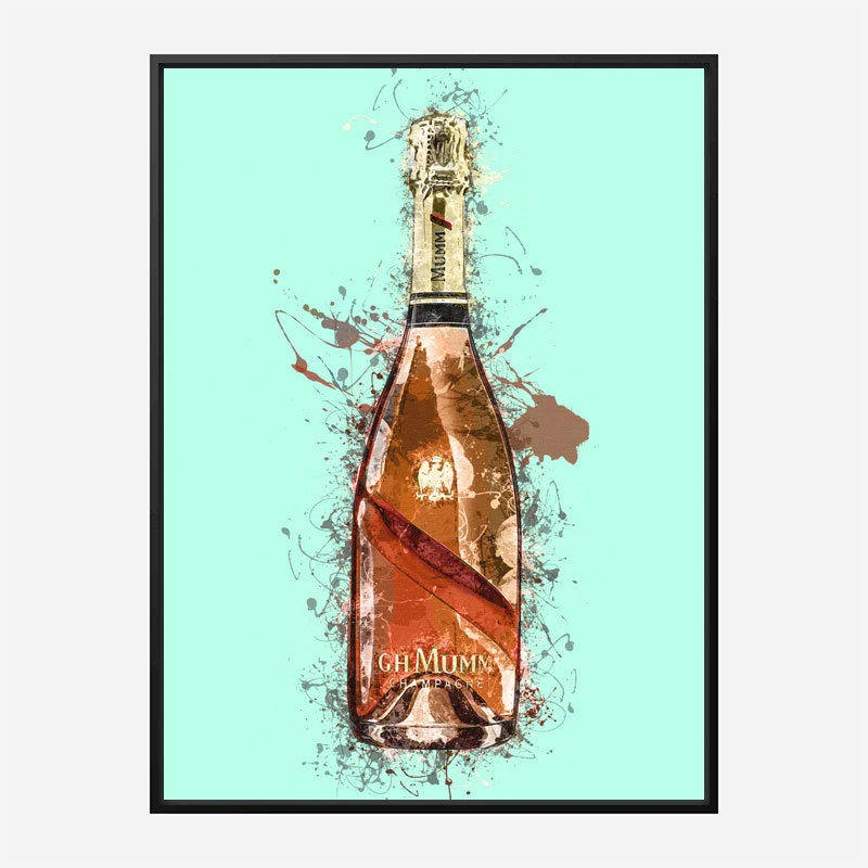 Mumm Champagne Splash Art Print