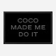 Coco Made Me Do It Chanel Logo Wall Art
