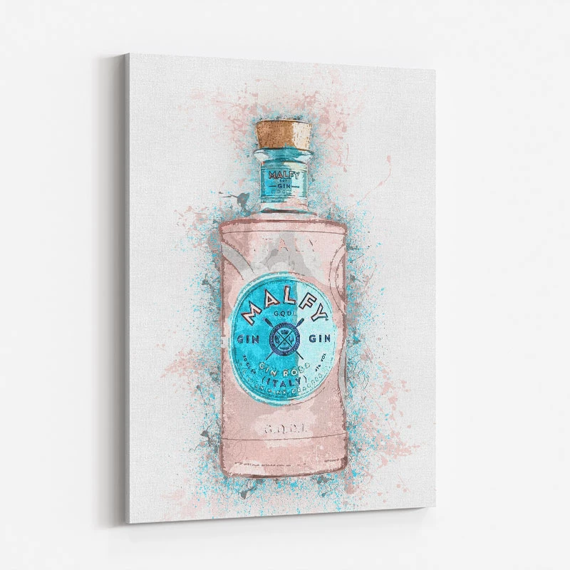 Malfy Rosa Gin Art Print
