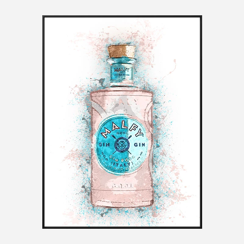 Malfy Rosa Gin Art Print