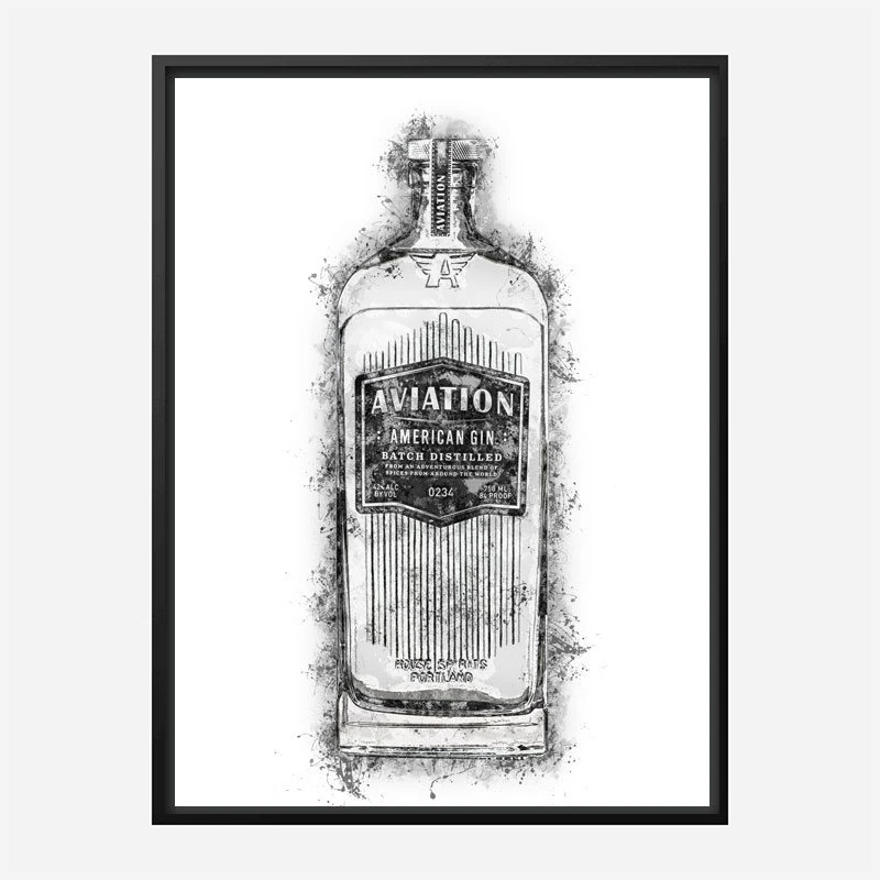 Aviation Gin Splash Art Print
