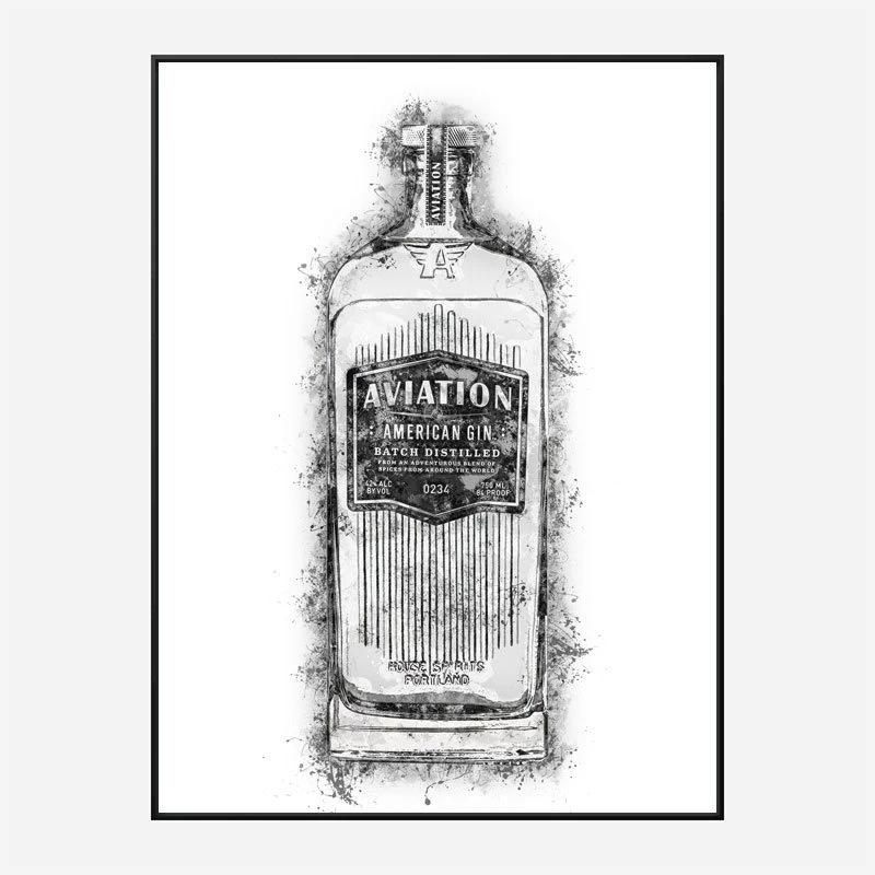 Aviation Gin Splash Art Print