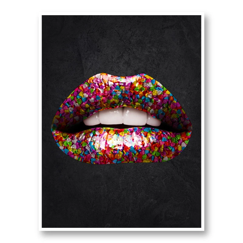 Candy Lips Art Print