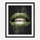 Dollar Lips Art Print