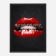 Supreme Lips Art Print