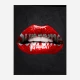 Supreme Lips Art Print