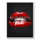 Supreme Lips Art Print